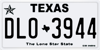 TX license plate DLO3944