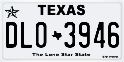 TX license plate DLO3946