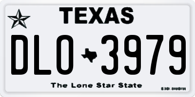 TX license plate DLO3979