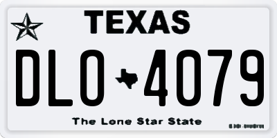 TX license plate DLO4079