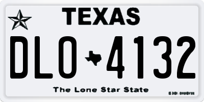 TX license plate DLO4132
