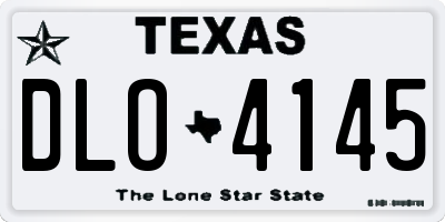 TX license plate DLO4145