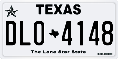 TX license plate DLO4148
