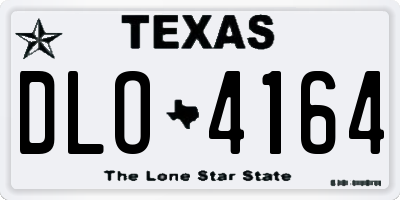 TX license plate DLO4164