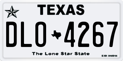 TX license plate DLO4267