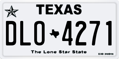 TX license plate DLO4271