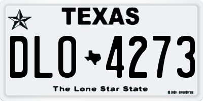 TX license plate DLO4273