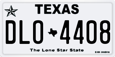 TX license plate DLO4408