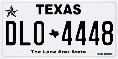 TX license plate DLO4448