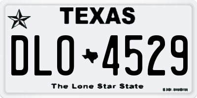 TX license plate DLO4529