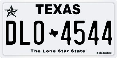 TX license plate DLO4544