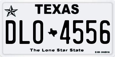 TX license plate DLO4556