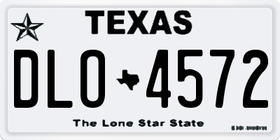 TX license plate DLO4572