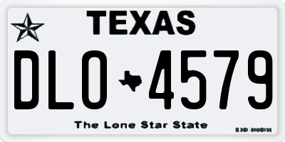 TX license plate DLO4579