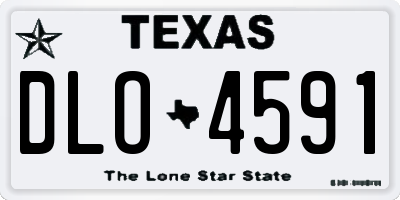 TX license plate DLO4591