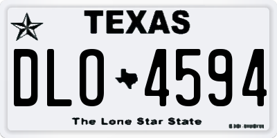 TX license plate DLO4594