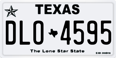 TX license plate DLO4595