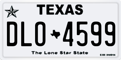 TX license plate DLO4599