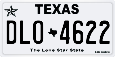 TX license plate DLO4622