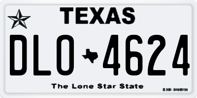 TX license plate DLO4624