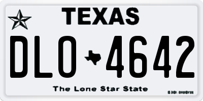 TX license plate DLO4642