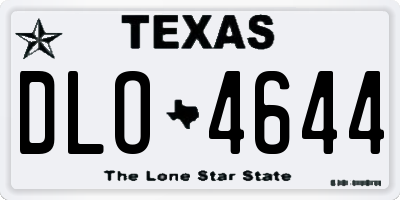 TX license plate DLO4644