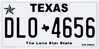 TX license plate DLO4656