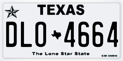 TX license plate DLO4664