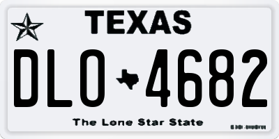TX license plate DLO4682