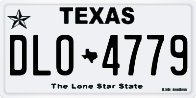 TX license plate DLO4779