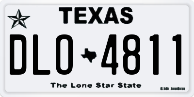 TX license plate DLO4811