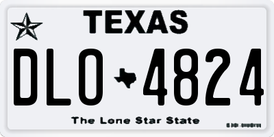TX license plate DLO4824