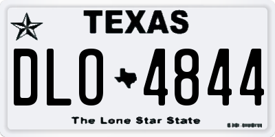 TX license plate DLO4844