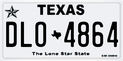 TX license plate DLO4864