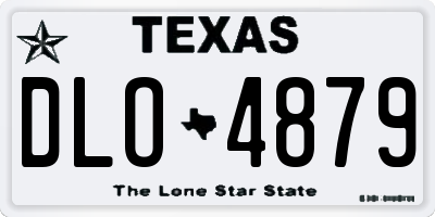 TX license plate DLO4879