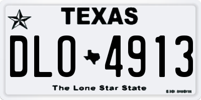 TX license plate DLO4913