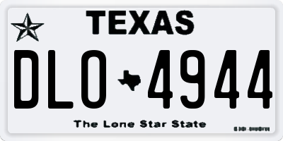 TX license plate DLO4944