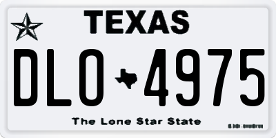 TX license plate DLO4975
