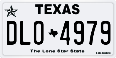 TX license plate DLO4979