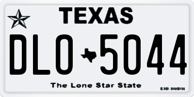 TX license plate DLO5044
