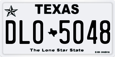 TX license plate DLO5048