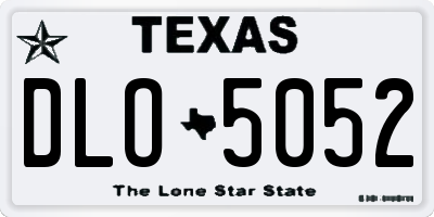 TX license plate DLO5052