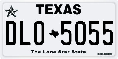 TX license plate DLO5055