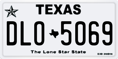 TX license plate DLO5069