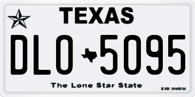 TX license plate DLO5095