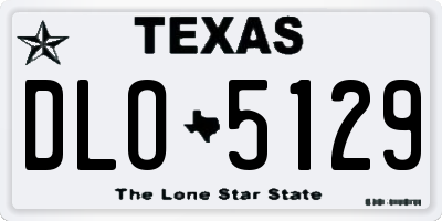 TX license plate DLO5129