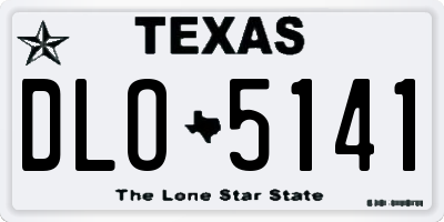 TX license plate DLO5141