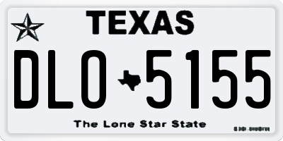 TX license plate DLO5155