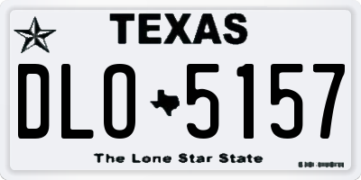 TX license plate DLO5157