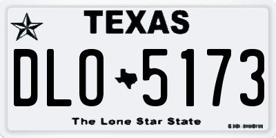 TX license plate DLO5173
